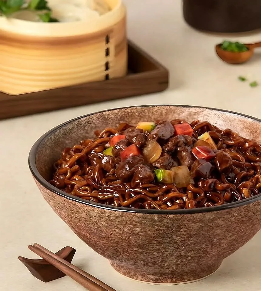 Chicken Jjajangmyeon Noodles
